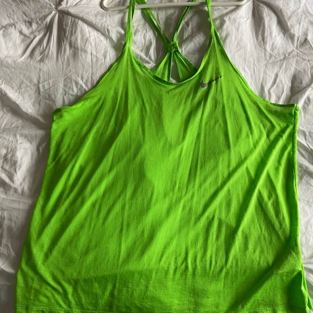 Lime Green Nike Tank Top